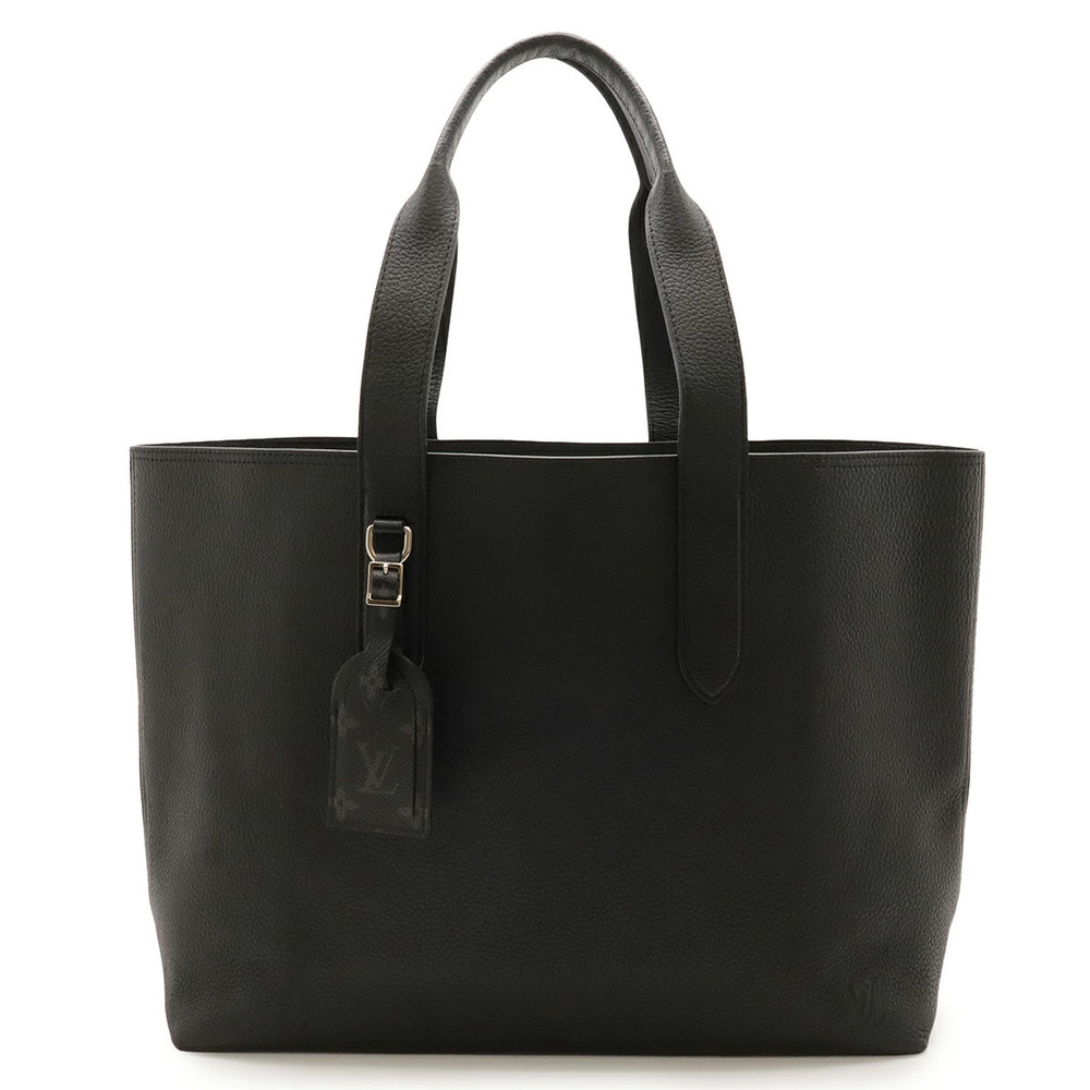 LOUIS VUITTON Cabas Voyage NV Tote Bag Shoulder Taurillon Leather Noir Black